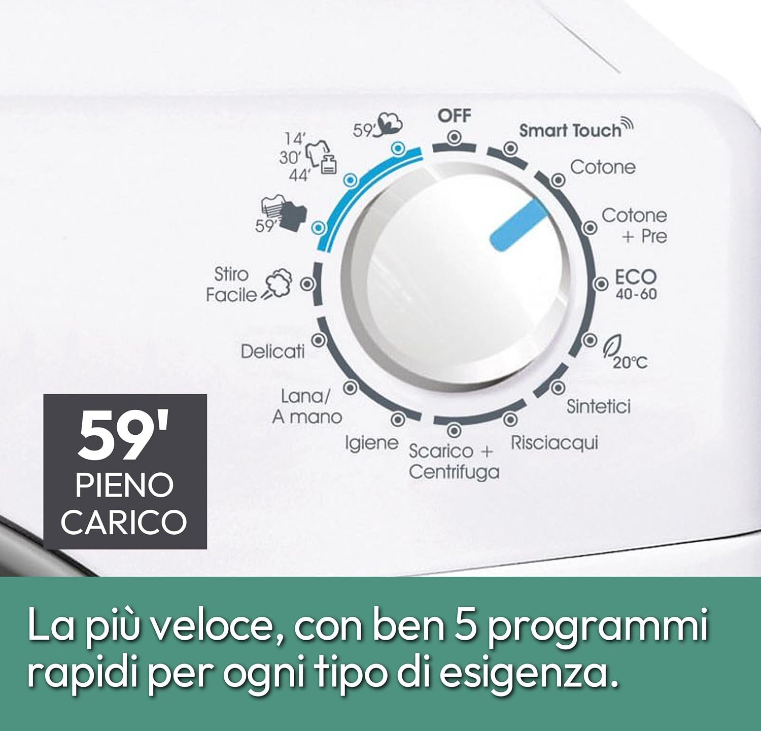 Thumbnail 1 de Candy Smart Lavatrice 7 Kg, 1200 Giri, Classe C, Bianco