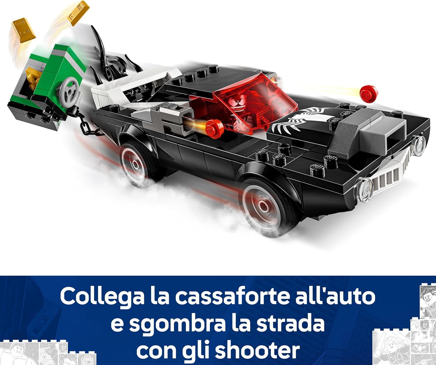 Detalle 2 de LEGO Marvel Spider-Man 76309, muscle car