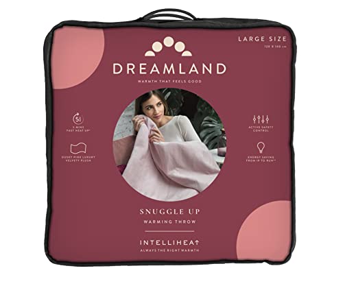 Thumbnail 7 de Dreamland Snuggle Up Electric Throw in Dusky Pink