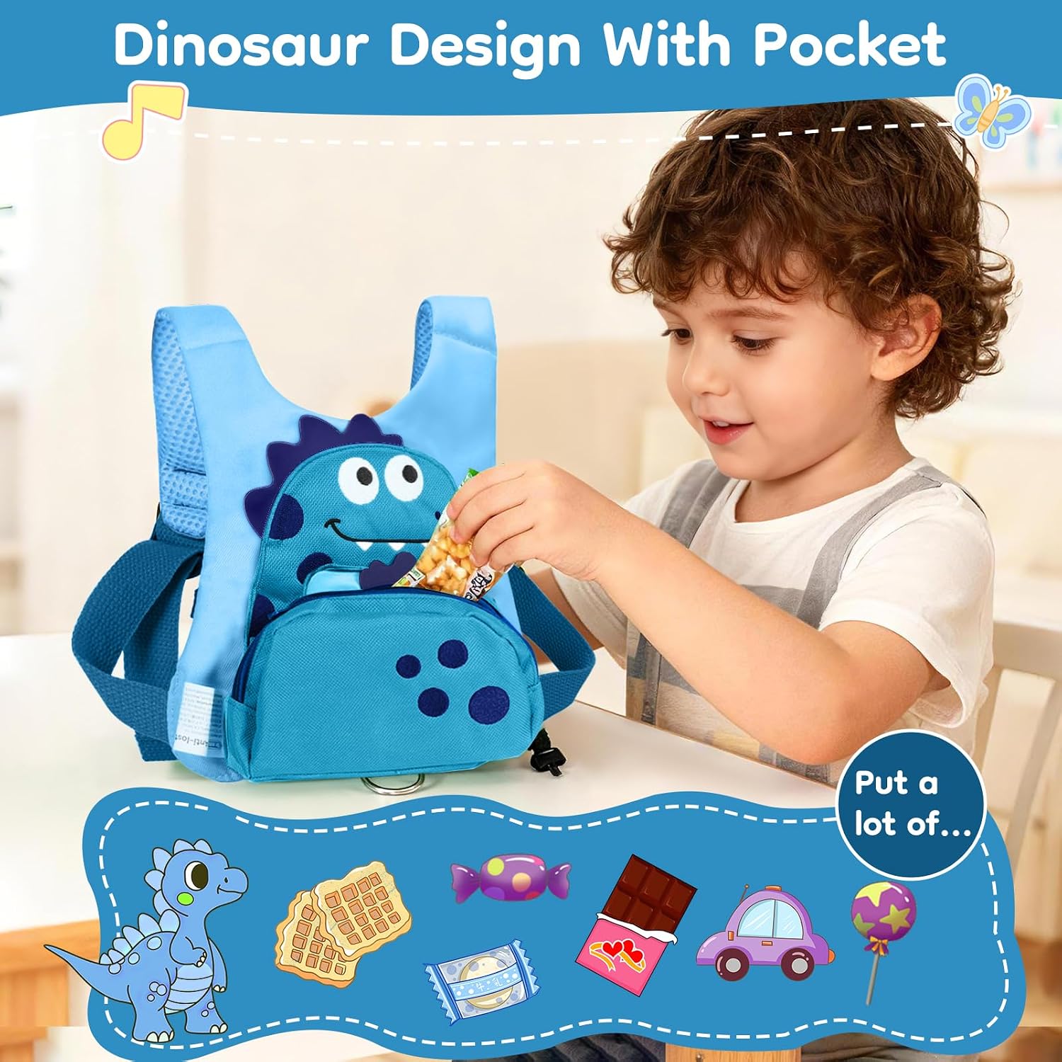 Thumbnail 1 de Dr.meter Kinderleine 1,2 m Rucksack