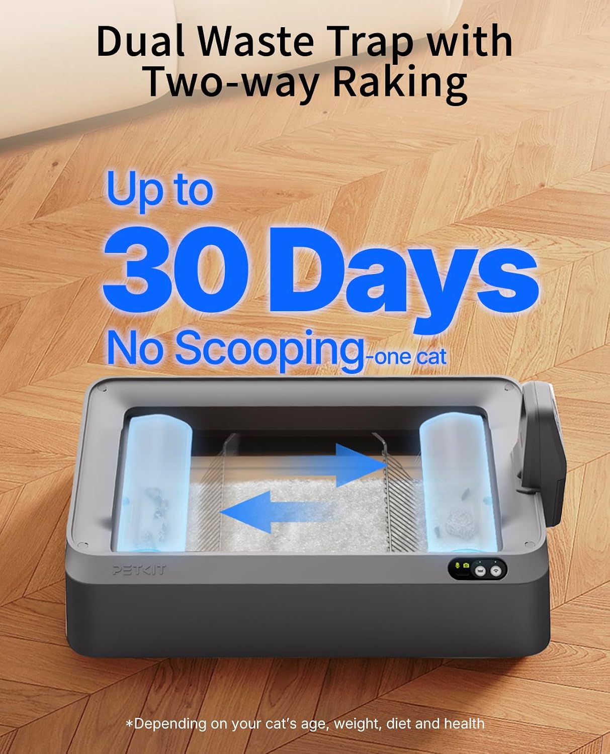 Detalle 2 de PETKIT Purobot Crystal Duo self-cleaning litter box