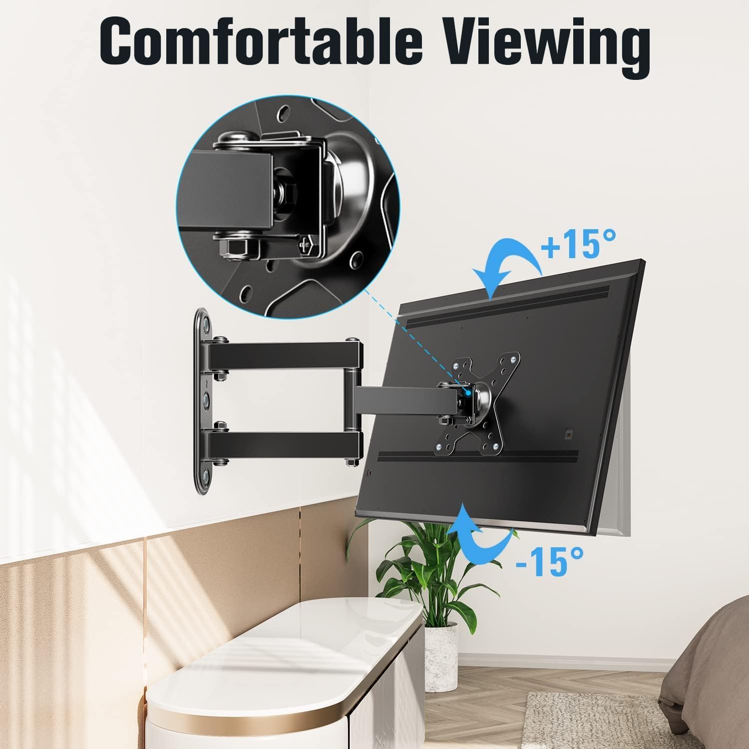 Detalle 2 de Mounting Dream MD2463-02 swivel TV mount 26-inch