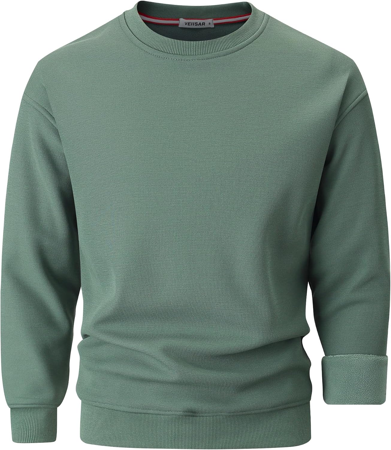 Detalle de VEIISAR Herren Pullover Rundhals 410 g