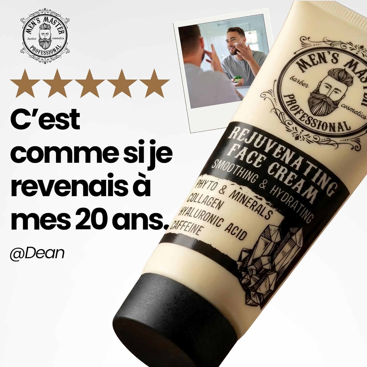 Detalle de Men’s Master Crème Visage Homme Anti-Rides – Hydratation et fermeté au quotidien