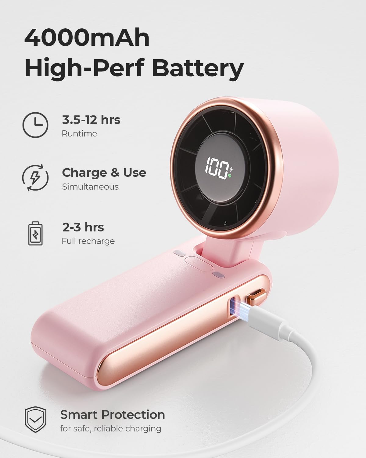 Thumbnail 4 de Bearwind Portable Handheld Turbo Fan 5 Gear