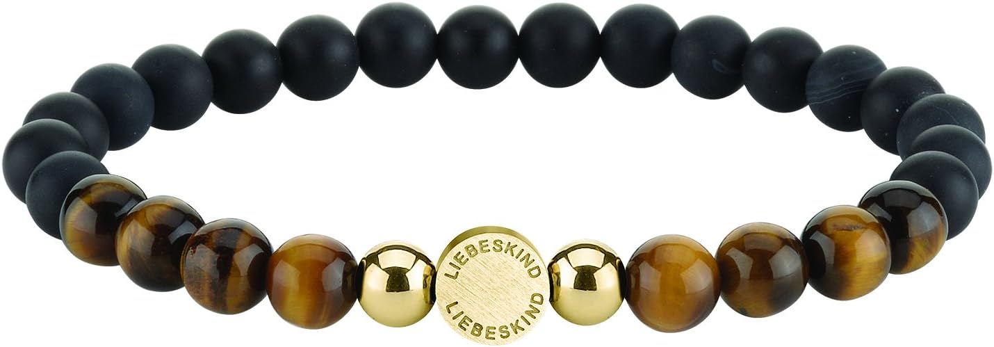 Thumbnail 3 de LIEBESKIND BERLIN Damen Beads Armband – Seastone & Rhodonite, elastisch, handgefertigt