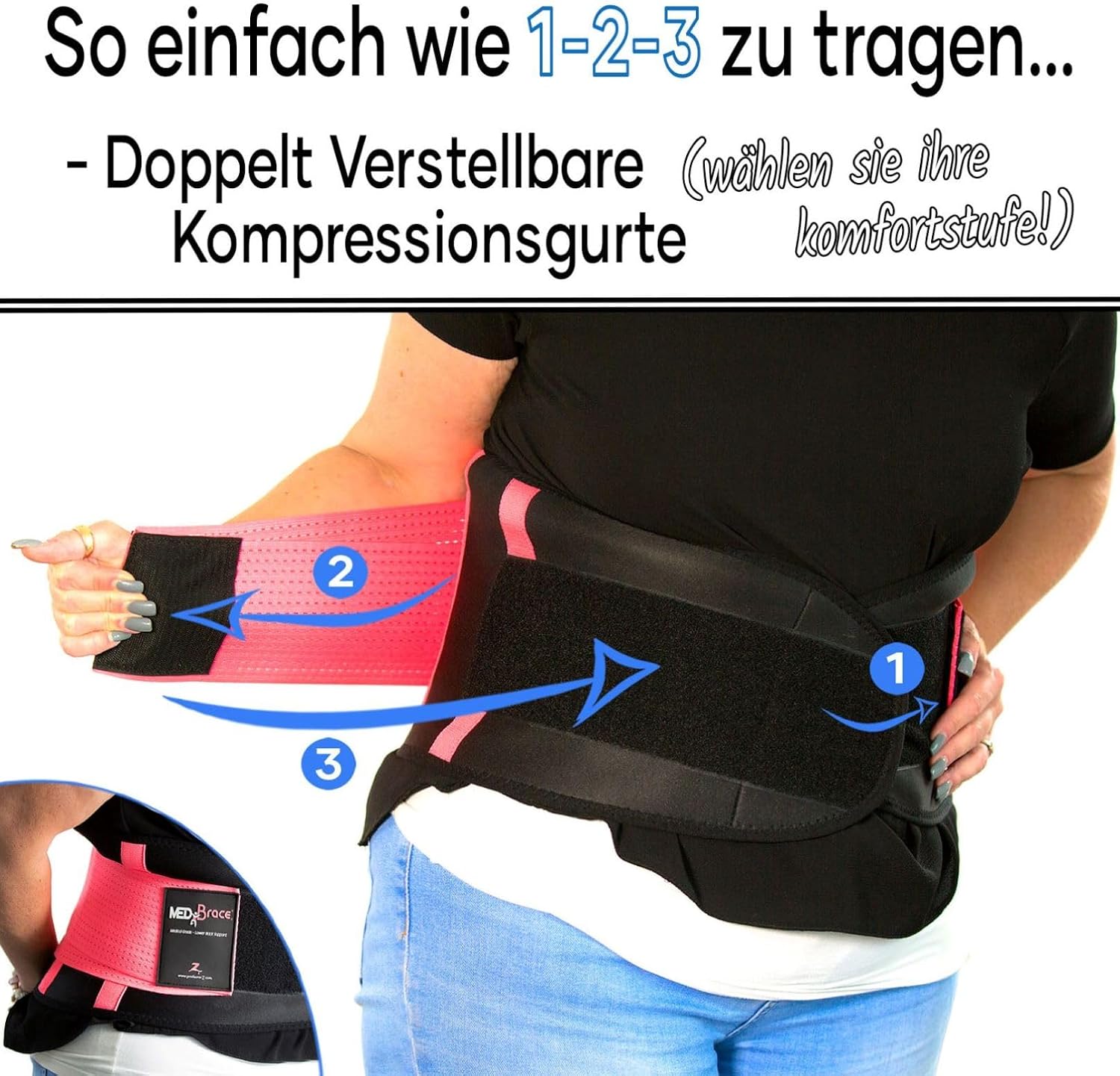 Thumbnail 2 de MEDiBrace Rückenstützgürtel Rückenbandage