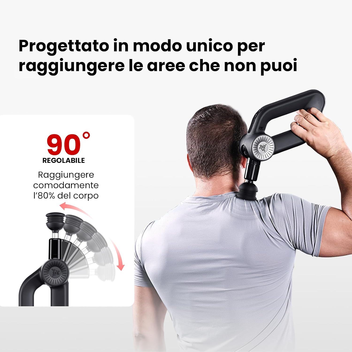Thumbnail 5 de Bob and Brad D6 Ultra pistola massaggio professionale 16mm 💆
Bob and Brad D6 Ultra pistola massaggio professionale 16mm 💆