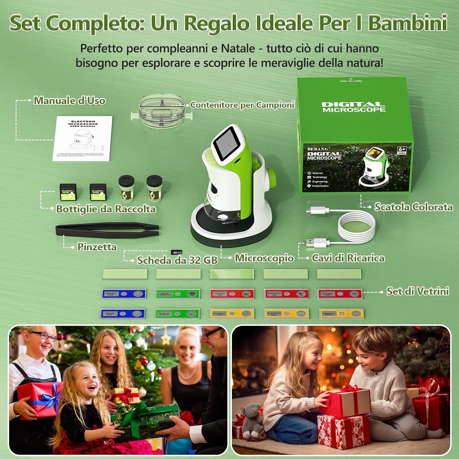 Thumbnail 6 de Microscopio digitale 1000X per bambini