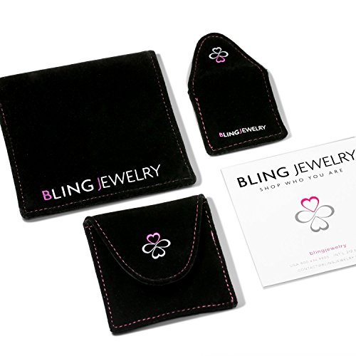 Thumbnail 5 de Bling Jewelry pendientes botón con perla negra de agua dulce y plata 925
