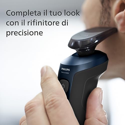 Thumbnail 7 de Rasoio Elettrico Philips serie 5000 S5465/18 – Wet & Dry, rifinitore di precisione e custodia da viaggio