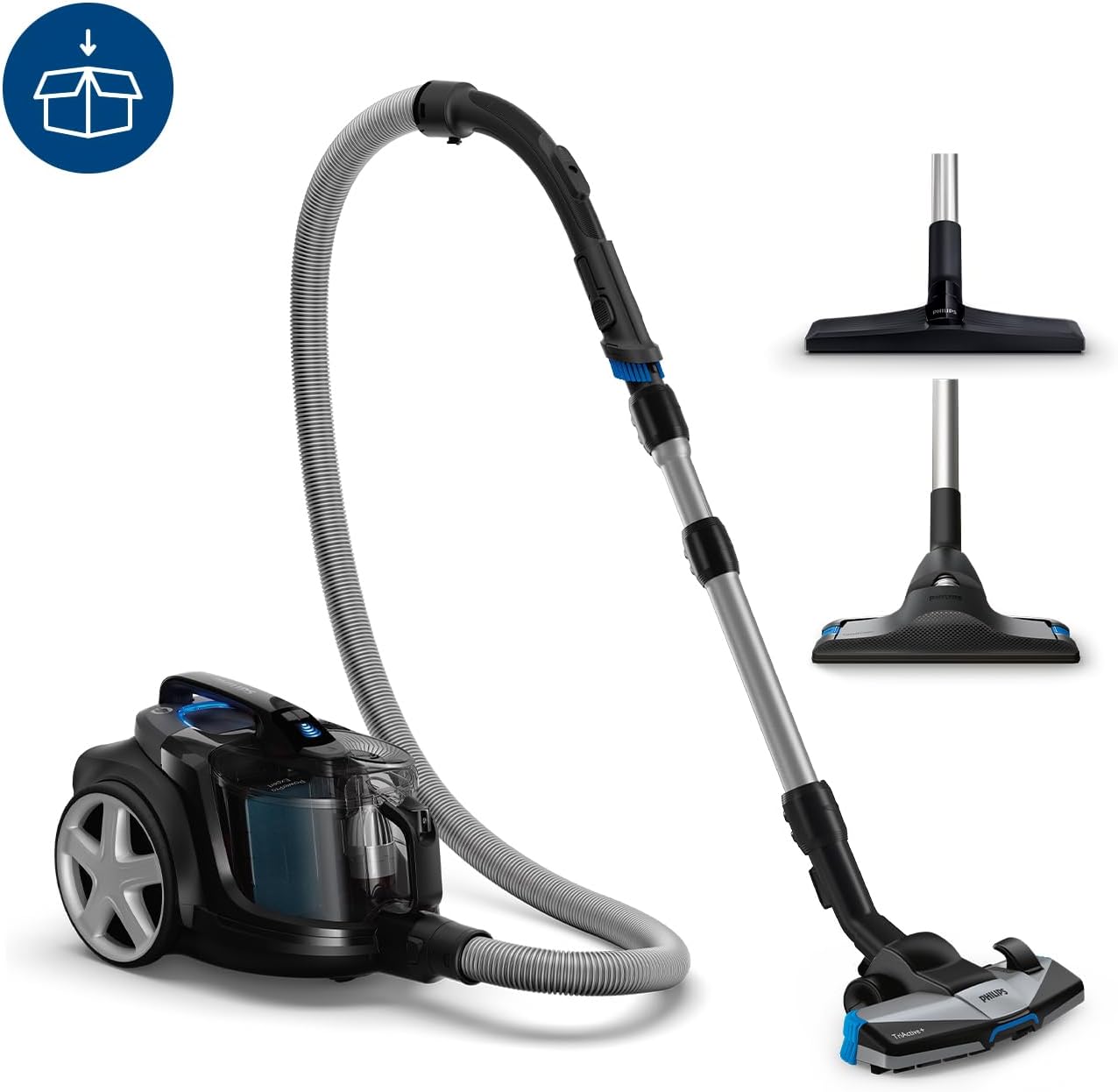 Detalle de Philips FC9741/09 PowerPro Expert – beutelloser Staubsauger mit 900 W, 2 L
