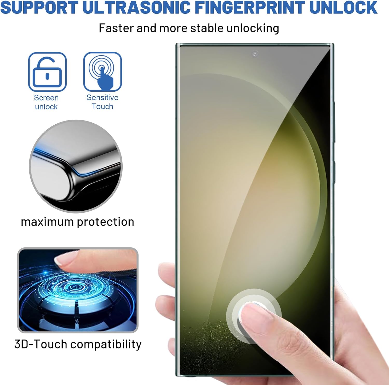 Thumbnail 3 de Galaxy S23 Ultra Screen Protector 3 Pack