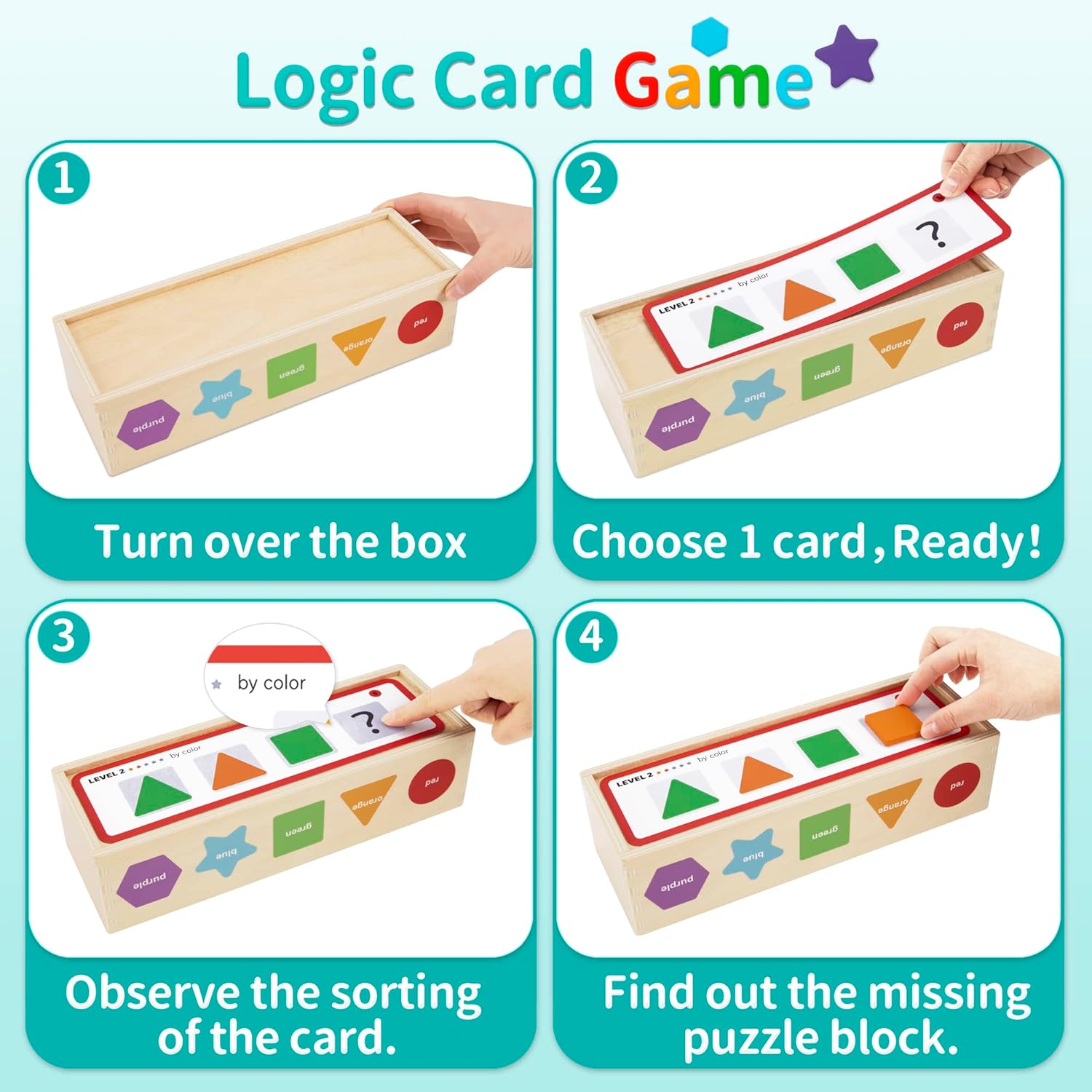 Detalle 2 de KMTJT Montessori Colour Sorting Toy for 2-Year-Olds