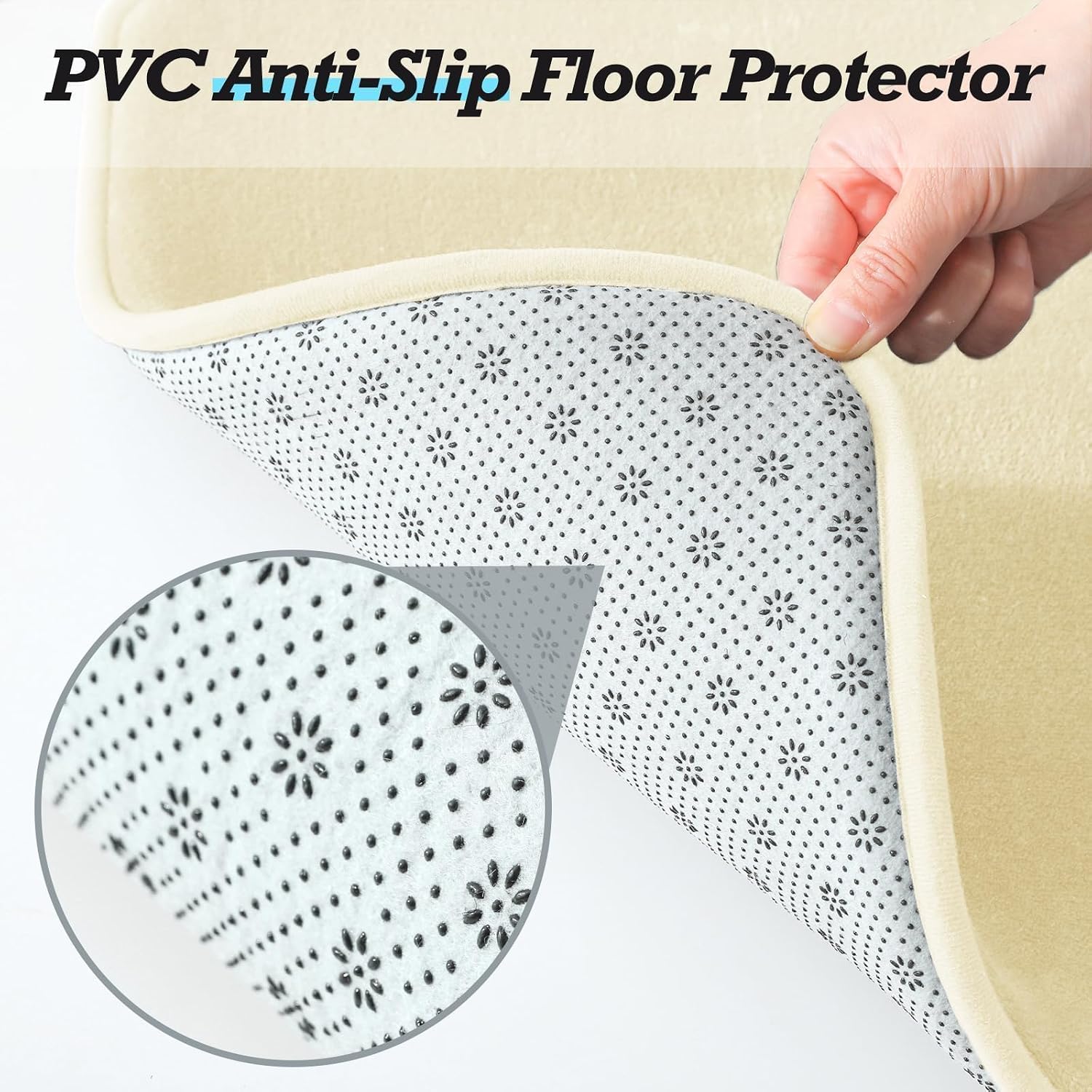 Detalle de HUXMEYSON Memory Foam Bathroom Rug Set