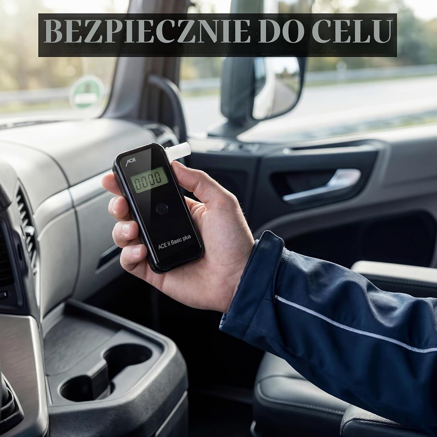 Detalle de ACE Alcoscan II Basic – czarny alkomat z sensorem elektrochemicznym