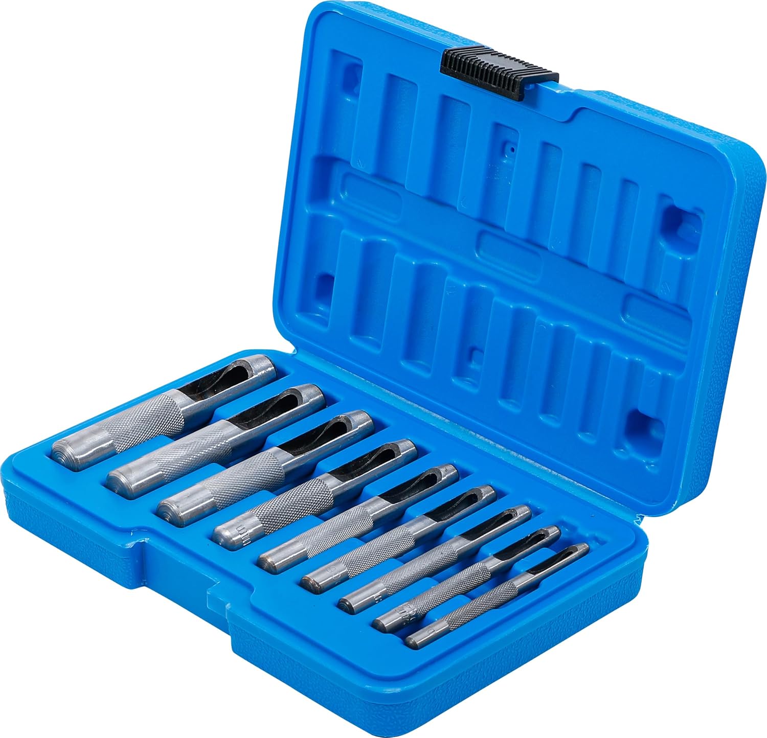 Detalle de BGS 565 Hole Punch Set, 3–12 mm, 9 sizes in a plastic cassette