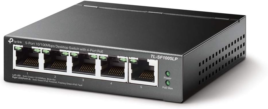 Thumbnail 1 de TP-Link TL-SF1005LP: Switch PoE 5 ports, idéal pour PME et bureaux à domicile