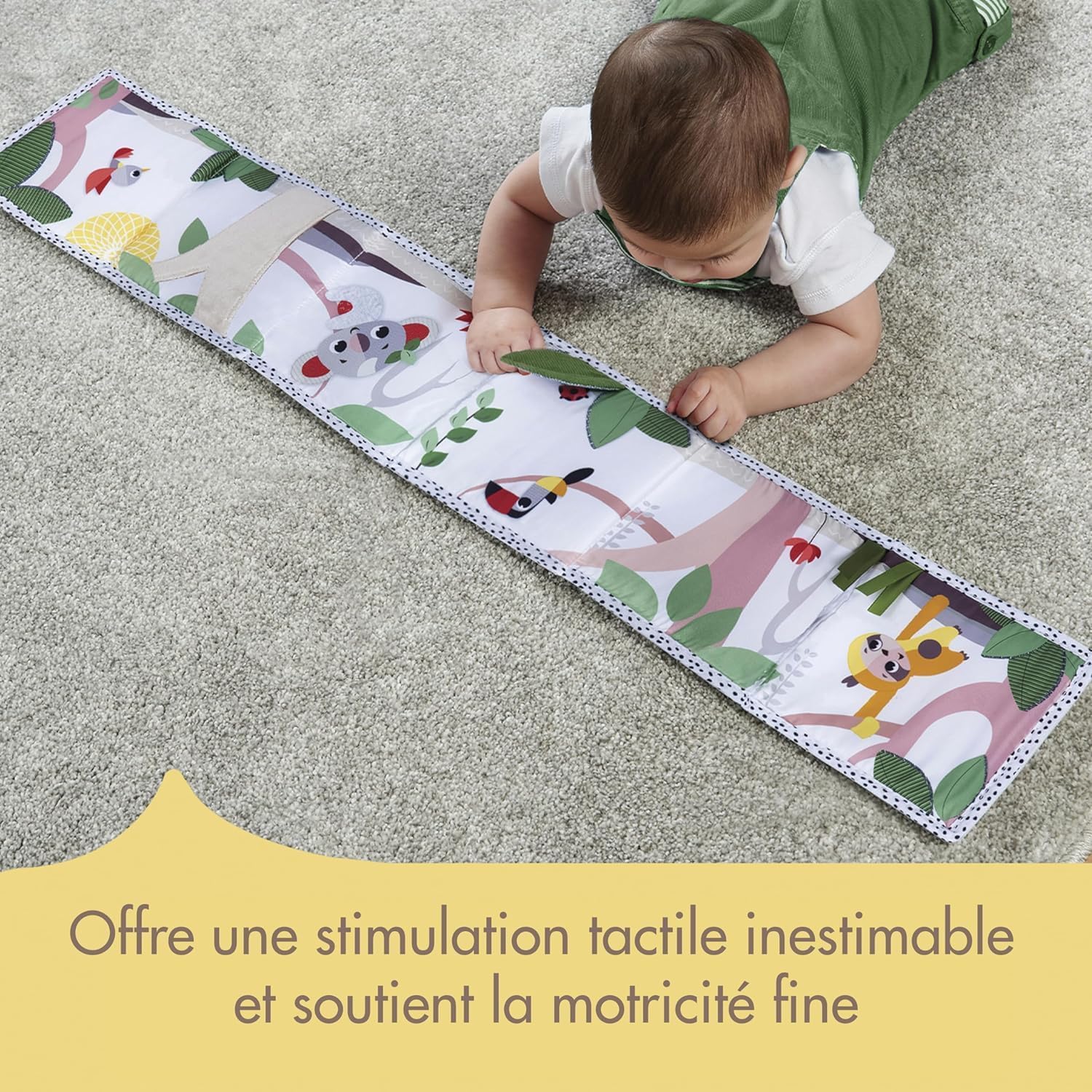 Thumbnail 6 de Tiny Love Livre Bébé en Tissu Double Face – Livre Sensoriel Noir & Blanc, 7 Activités