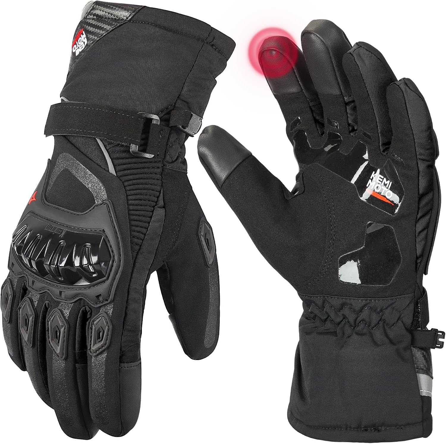 Detalle de KEMIMOTO Winter Motorcycle Gloves L, Touchscreen