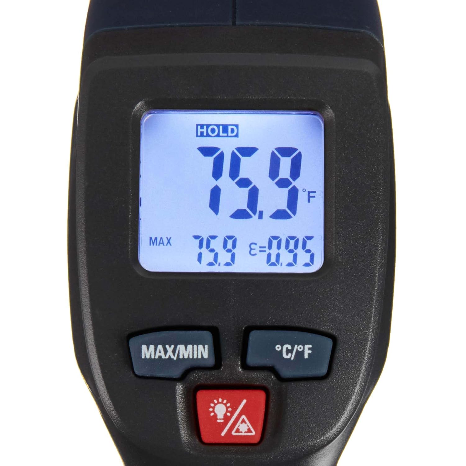 Detalle 1 de Amazon Basics Compact Infrared Thermometer (Black)
