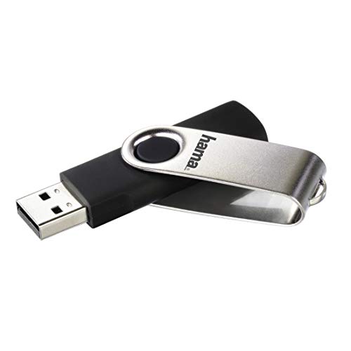 Thumbnail 5 de Hama Rotate: Pendrive USB 2.0 de 128 GB con diseño giratorio y clip de metal