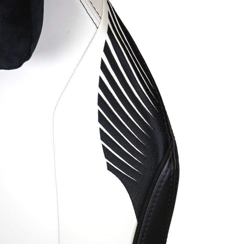Detalle de Silla gaming Phoenix Monarch Edición Gondor XL: lujo en cuero napa y terciopelo