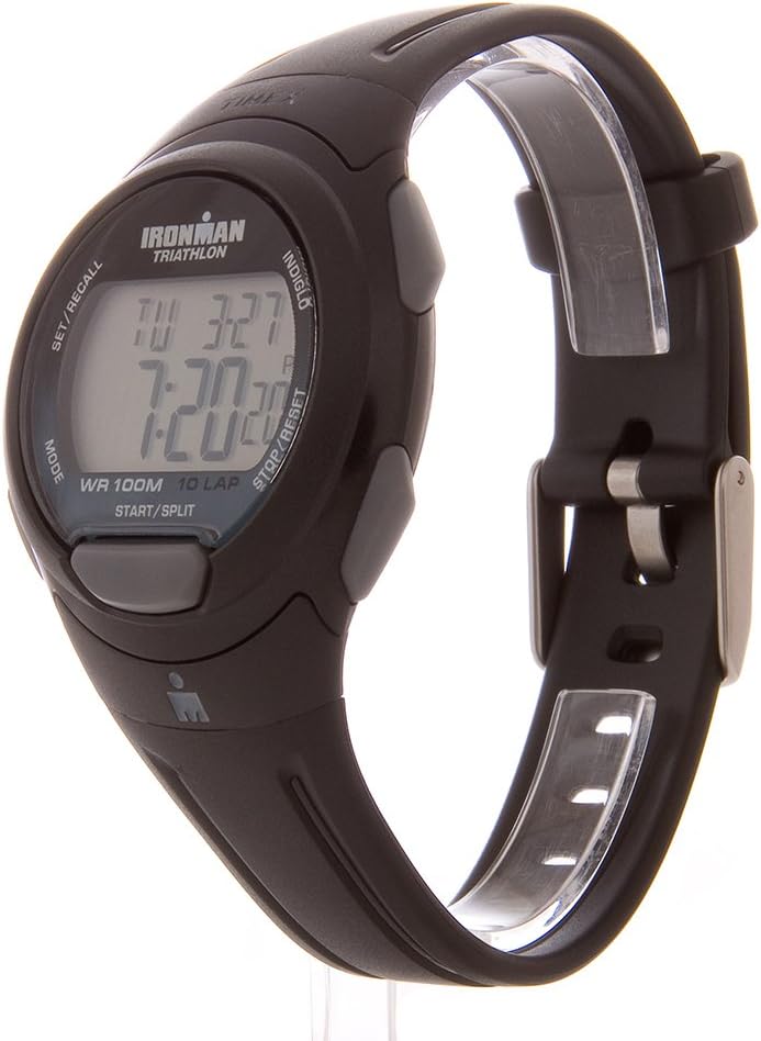 Detalle de Timex Ironman T5K608 Digitaluhr für Herren – 39 mm, Schwarz, Kunststoff-Armband