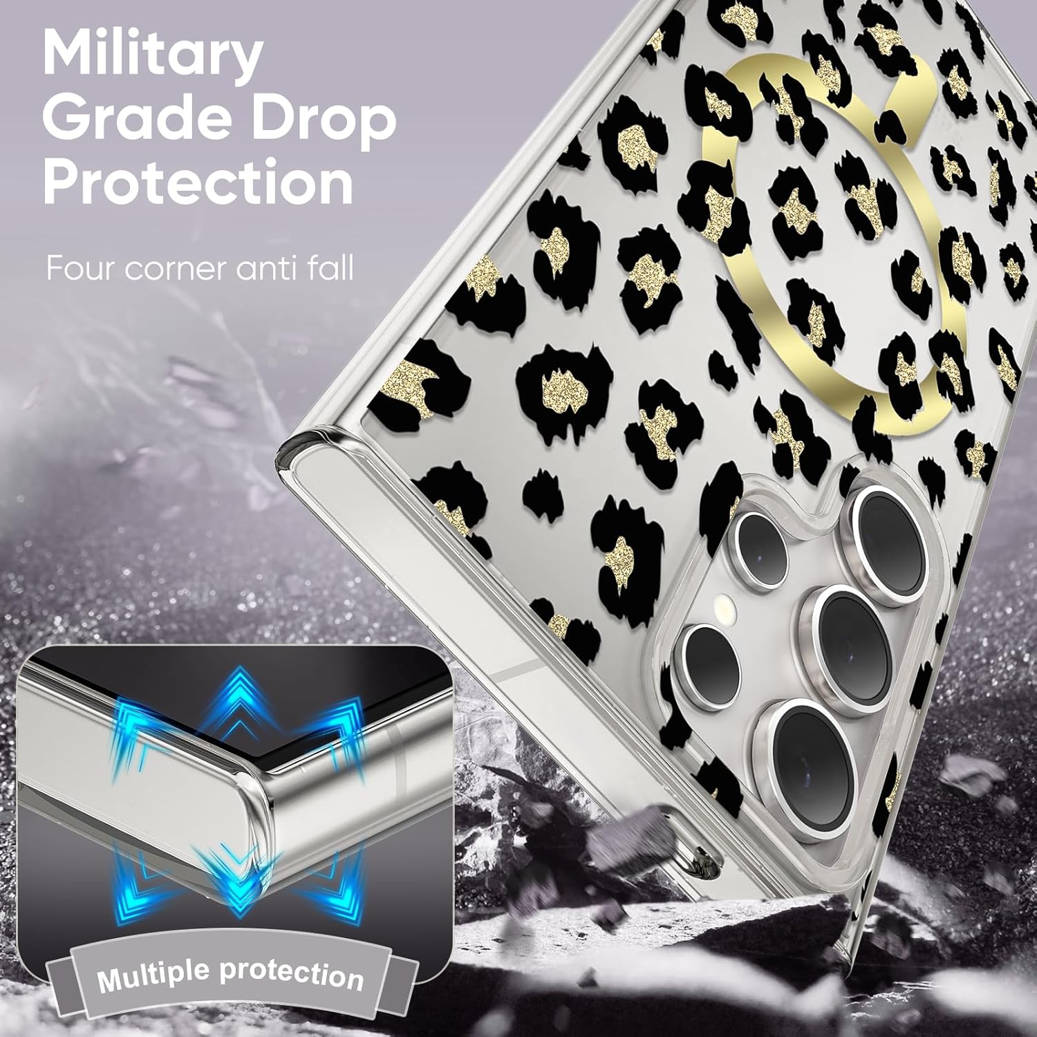 Thumbnail 5 de Unichthy Military-Grade Magnetic TPU Case for Samsung Galaxy S26 Ultra