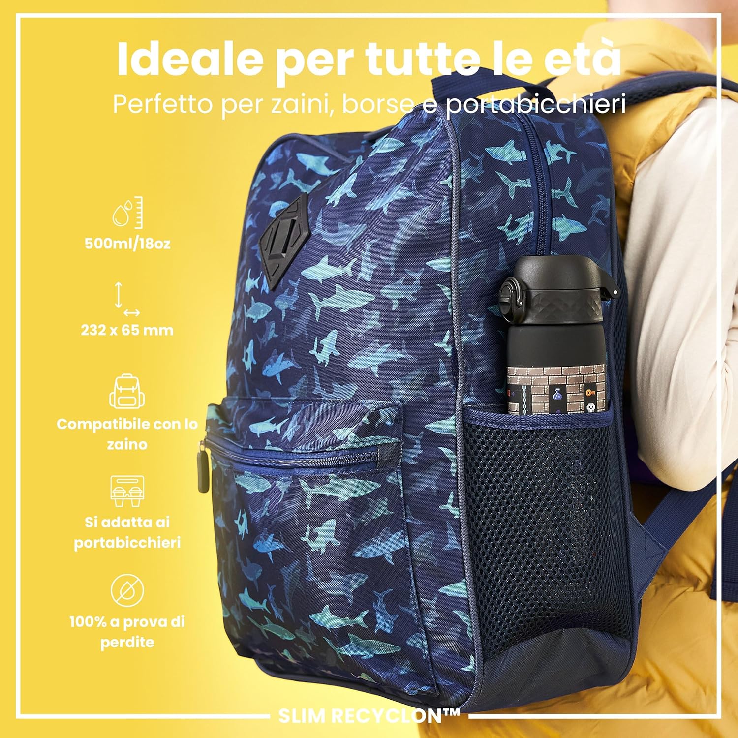 Thumbnail 1 de ION8 Borraccia a Prova di Perdite 500ml – facile da aprire, lavabile in lavastoviglie e senza BPA