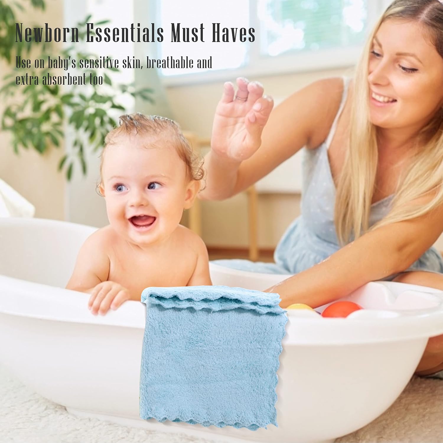 Detalle de Cute Castle Baby Washcloths, 16-Pack