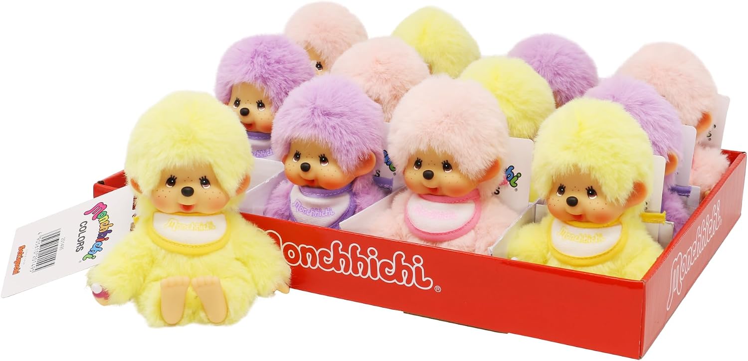 Detalle de Sekiguchi 201495 Original Monchhichi-gosedjur, ca 15 cm med napp