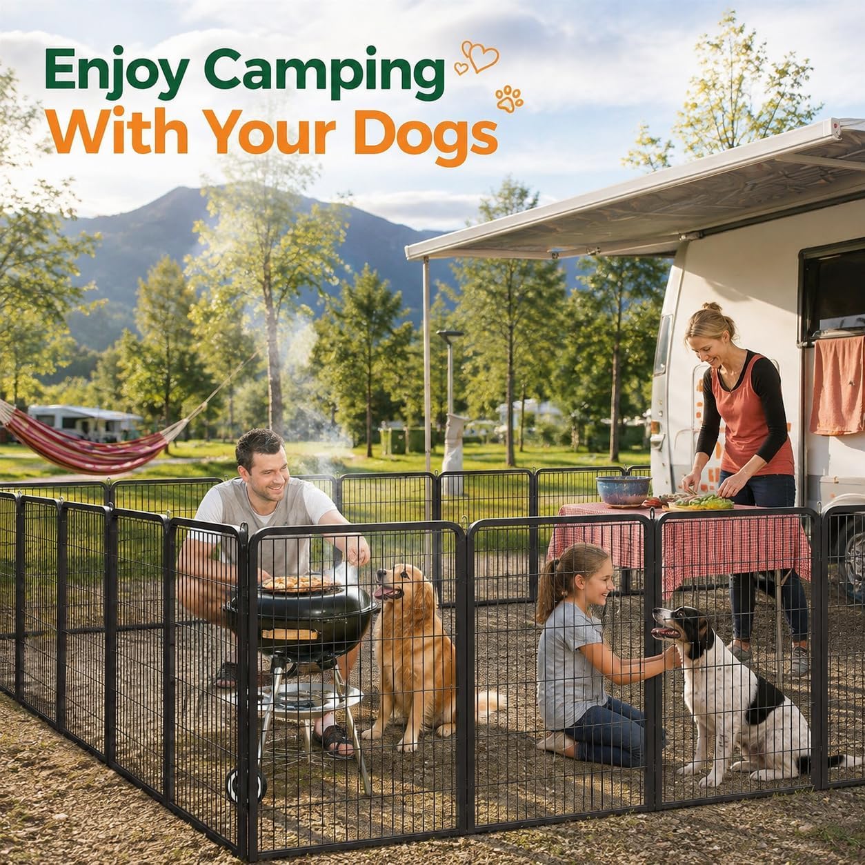 Detalle 2 de Yaheetech Dog Playpen 40-Inch