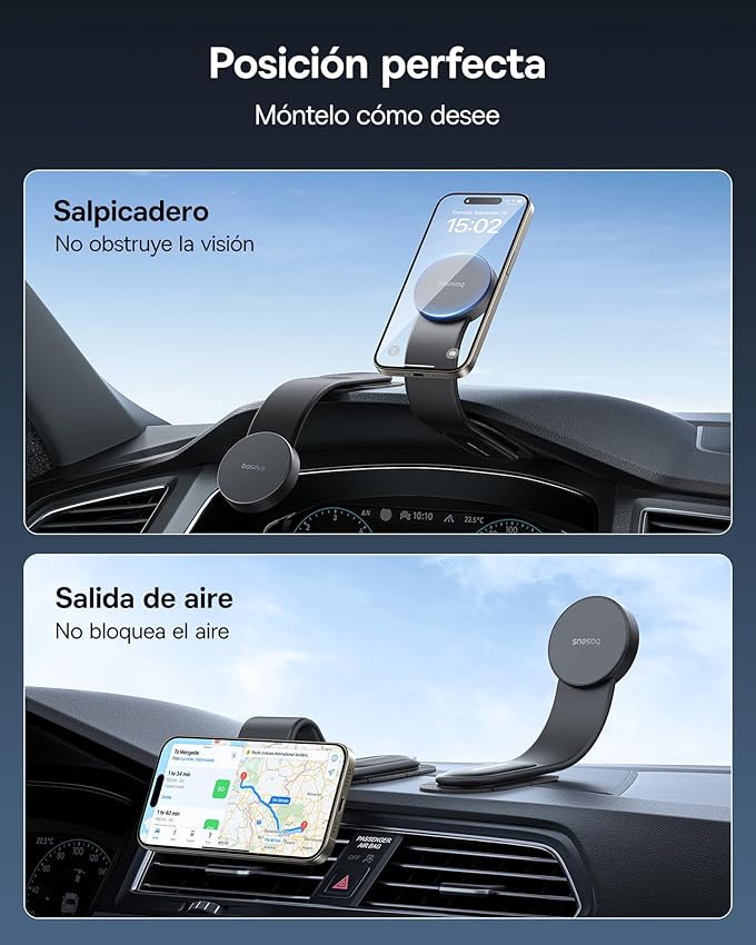 Thumbnail 1 de Baseus C02 Soporte Magnético para Coche 🚗 Compatible con iPhone y Samsung