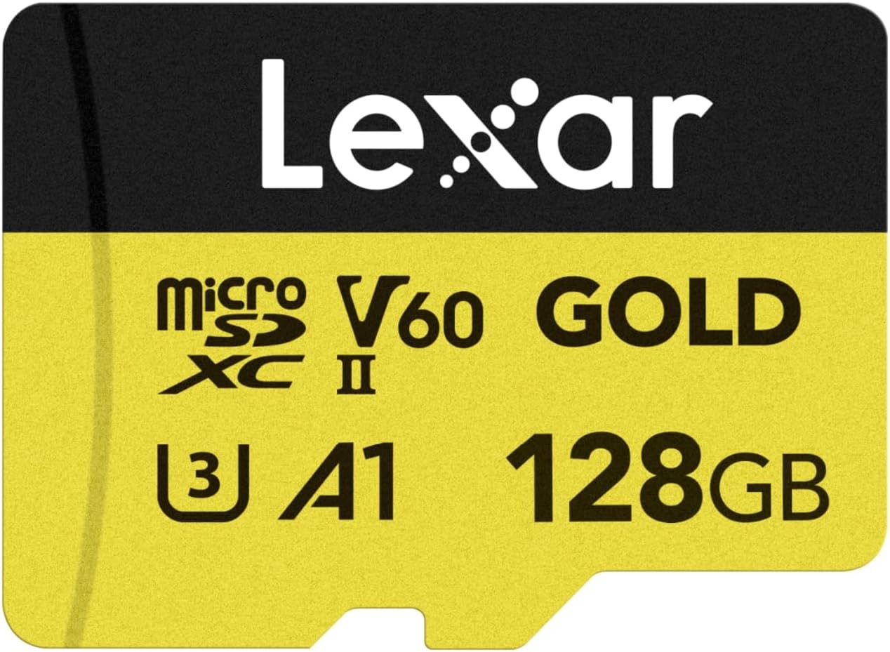 Detalle de Lexar LMSGOLD128G-BNNNG – karta microSDXC UHS-II 128 GB, V60, do 280 MB/s