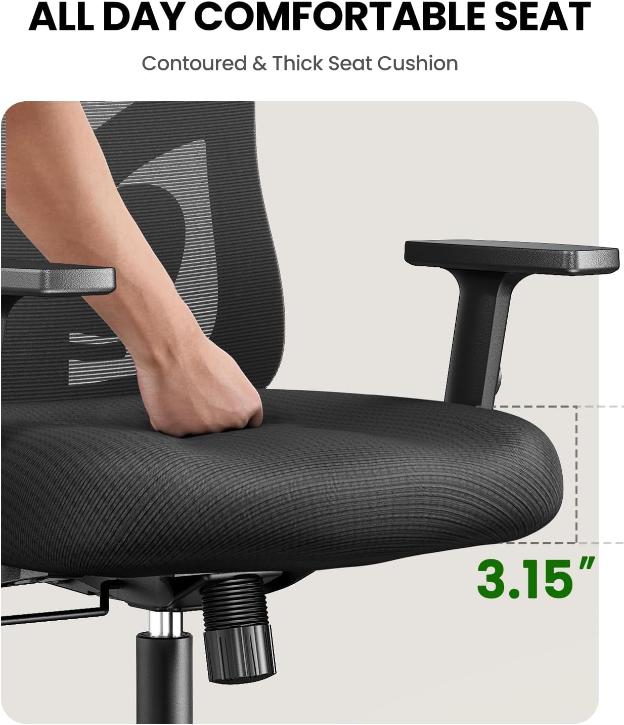 Detalle de Marsail Ergonomic Office Chair with 2D Headrest