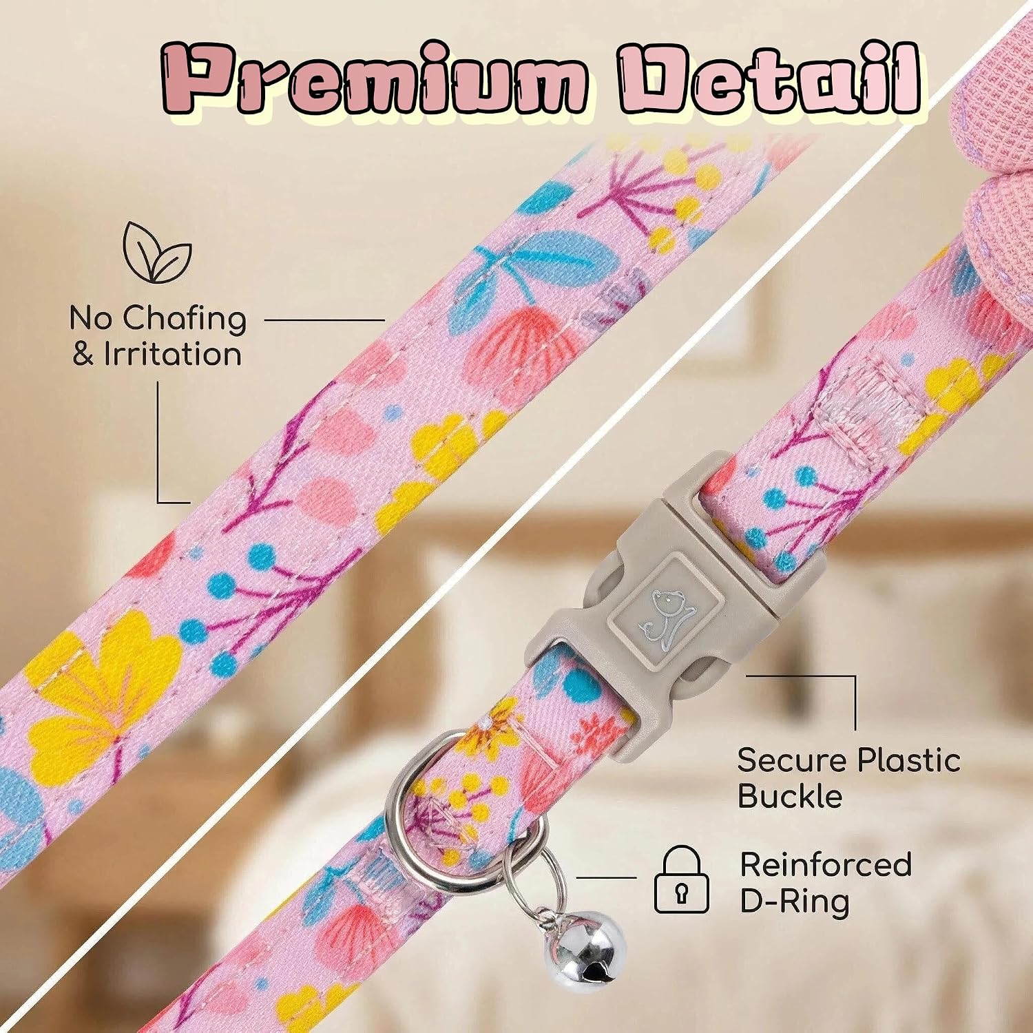 Thumbnail 3 de Dog collar with bell, fabric