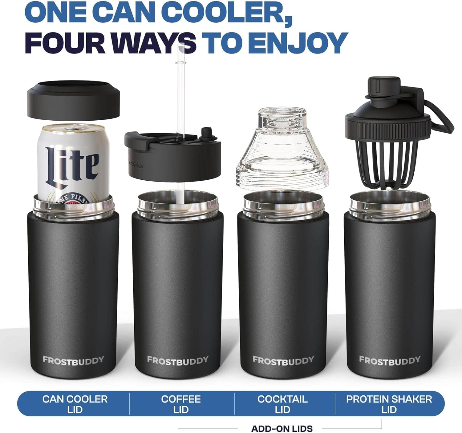 Detalle 2 de Frost Buddy Universal Can Cooler (Red) — 5 Sizes in One