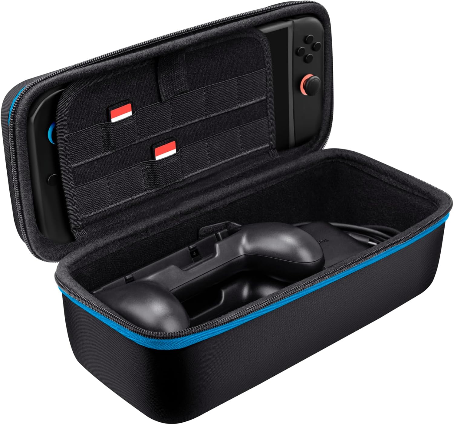 Thumbnail 4 de GXTrust 1252RB XL Hartschalen-Tasche für Nintendo Switch 2 – Schutzhülle mit Tragegriff, Fächer für Joy-Cons und 12 Spiele