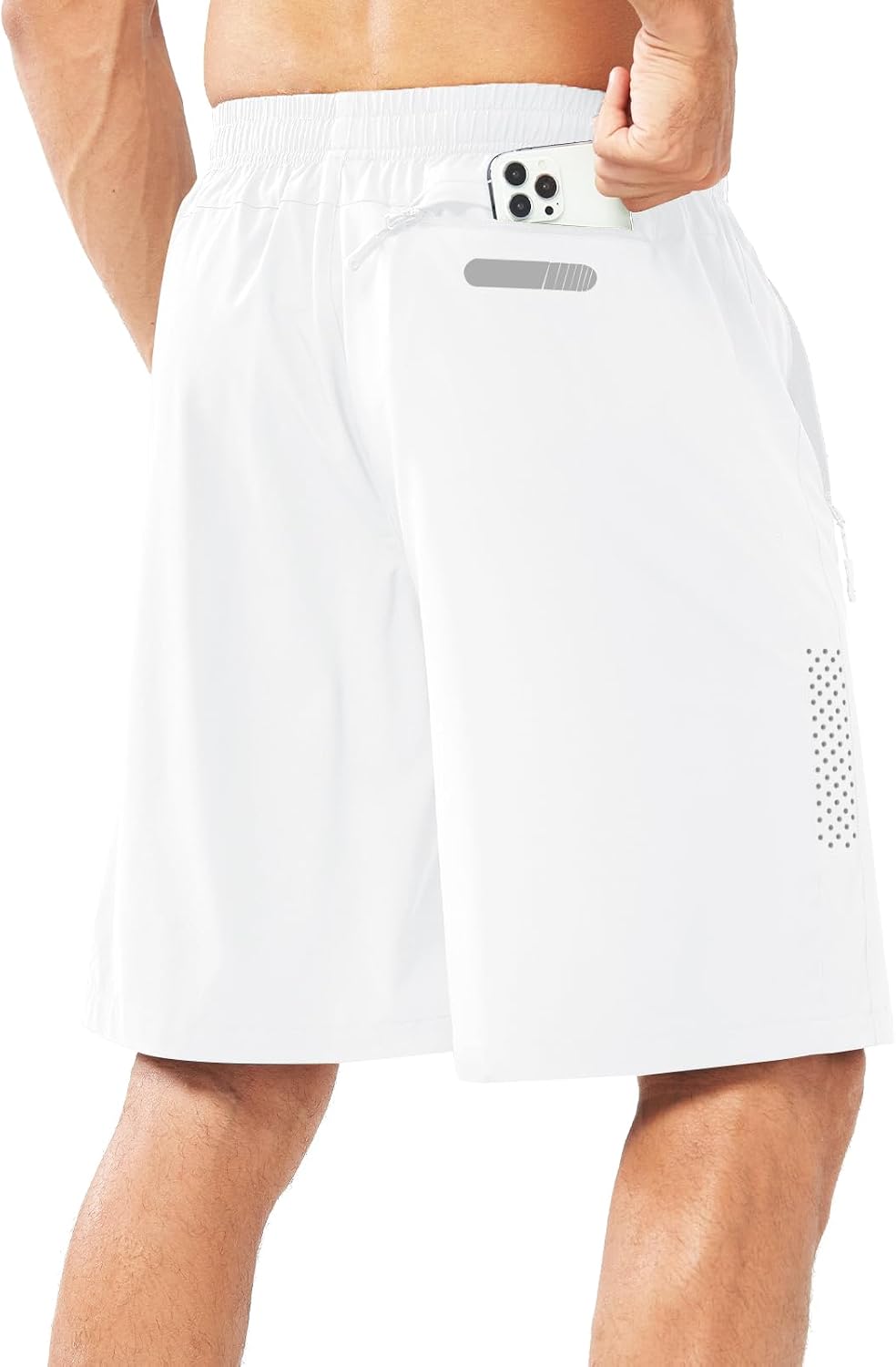 Thumbnail 2 de NORTHYARD Men's Athletic Running Shorts, Quick-Dry Stretch Fabric, 3 Zipper Pockets