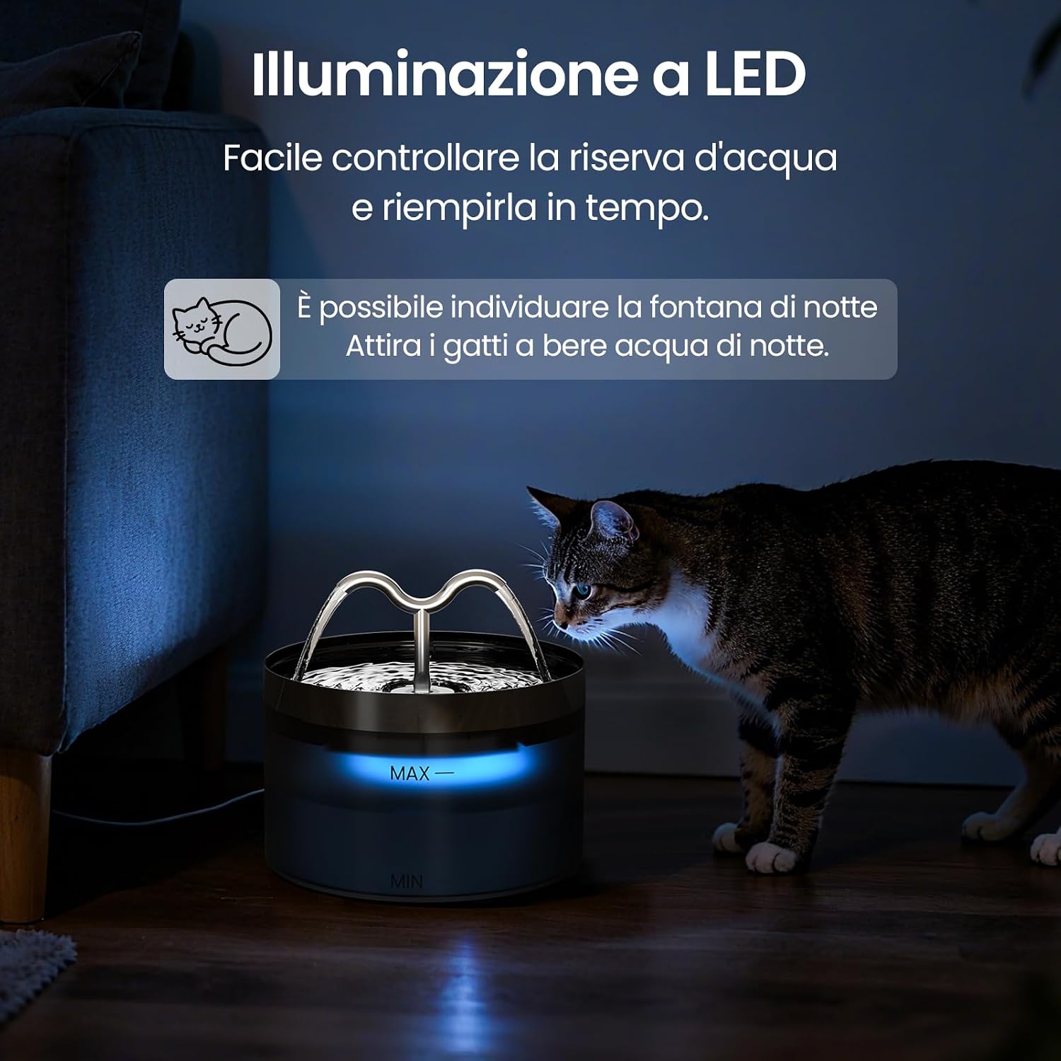 Thumbnail 4 de DOOOB 2.1L Fontanella per Gatti con LED