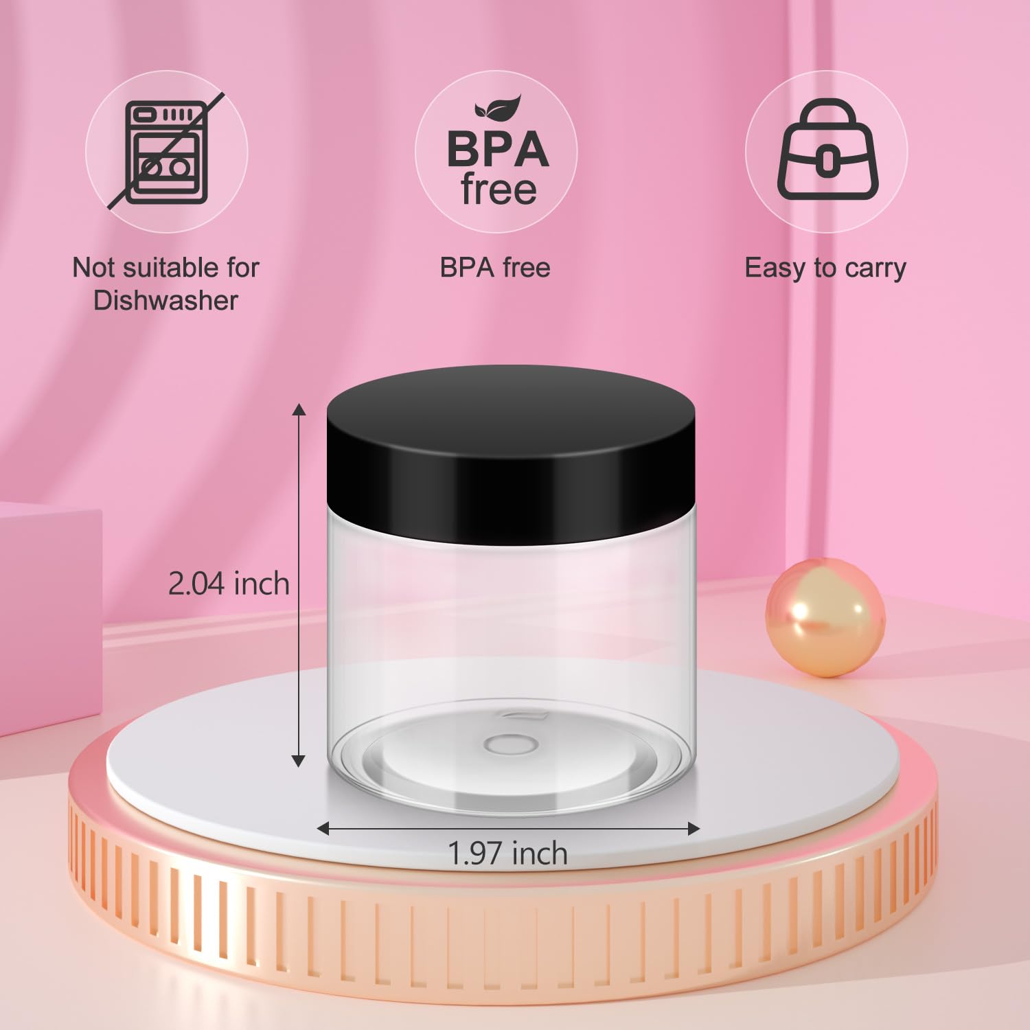 Detalle 2 de Loretoy 2 OZ Jars 36 Pack