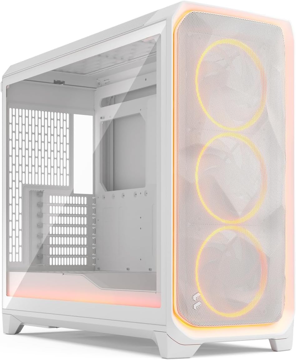 Detalle de Fractal Design Meshify 3 XL Ambience Pro RGB White TG Clear Tint FD-C-MES3X-05 フルタワーPCケース