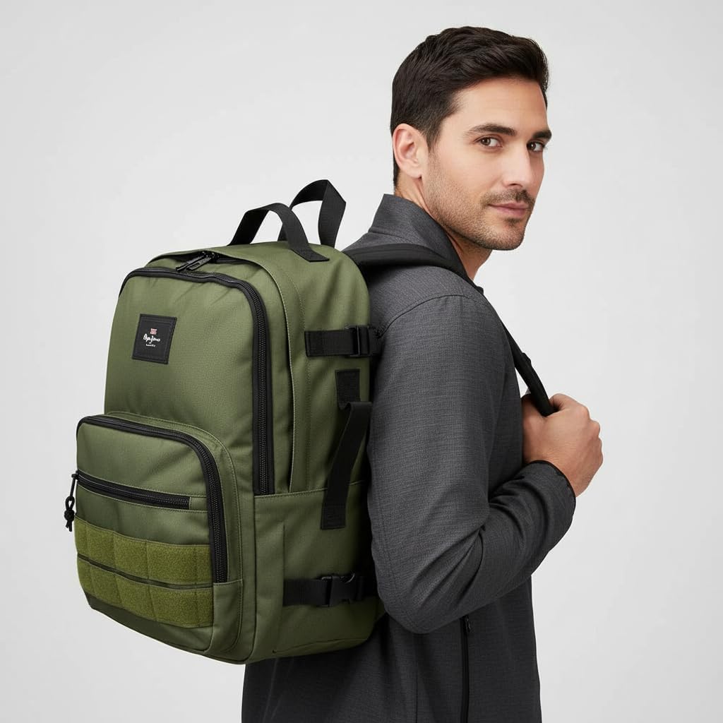Thumbnail 1 de Pepe Jeans Aris Evergreen Bagaglio - Zaino da corriere unisex, bambini e ragazzi