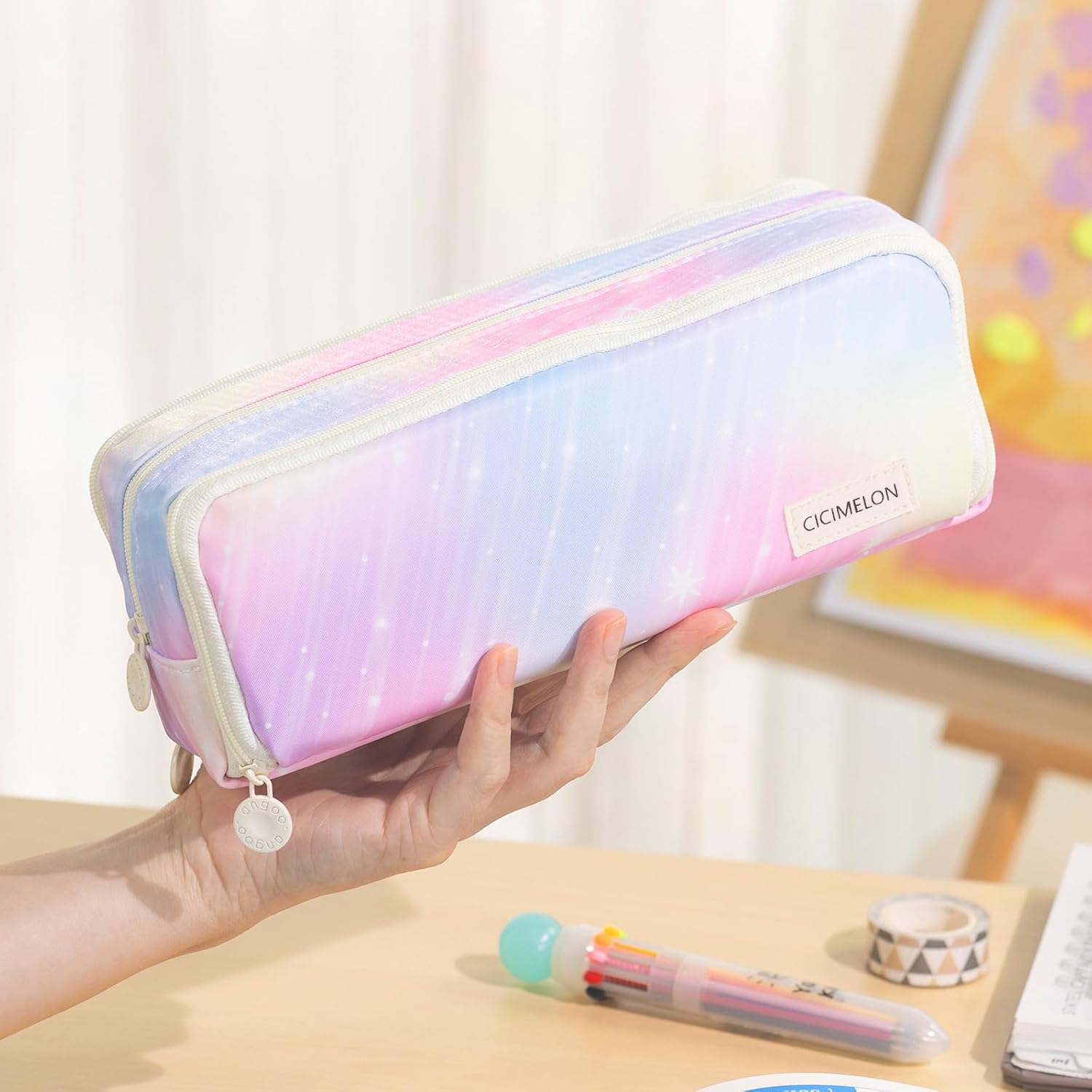 Thumbnail 1 de CICIMELON CI-S 3-Compartment Pencil Case, Meteor Polyester Pouch