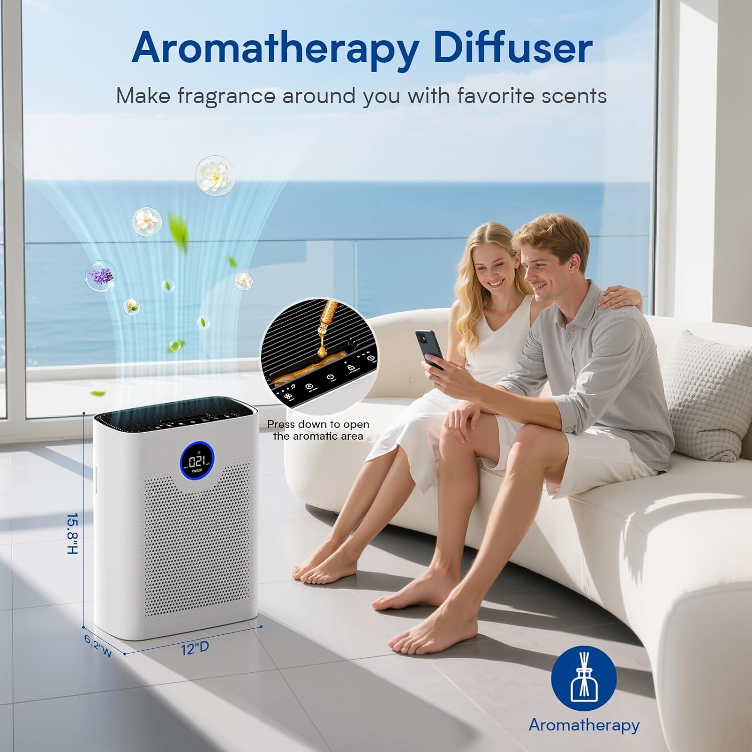 Thumbnail 1 de VNIUP ZQA-8000A H14 HEPA Air Purifier 3000 ft²