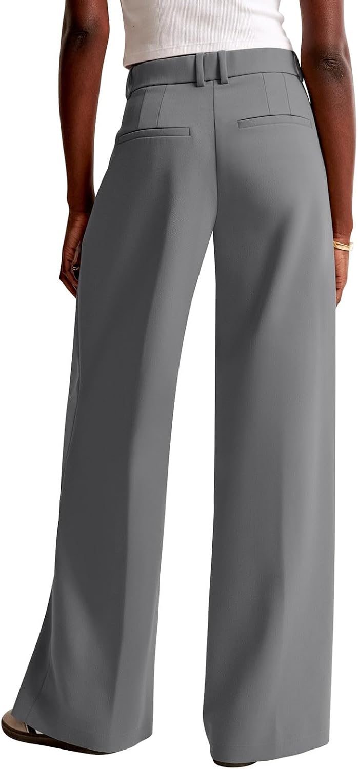 Detalle de NIMIN Women Wide Leg Pants High Waisted Dressy Work Trousers with Pockets