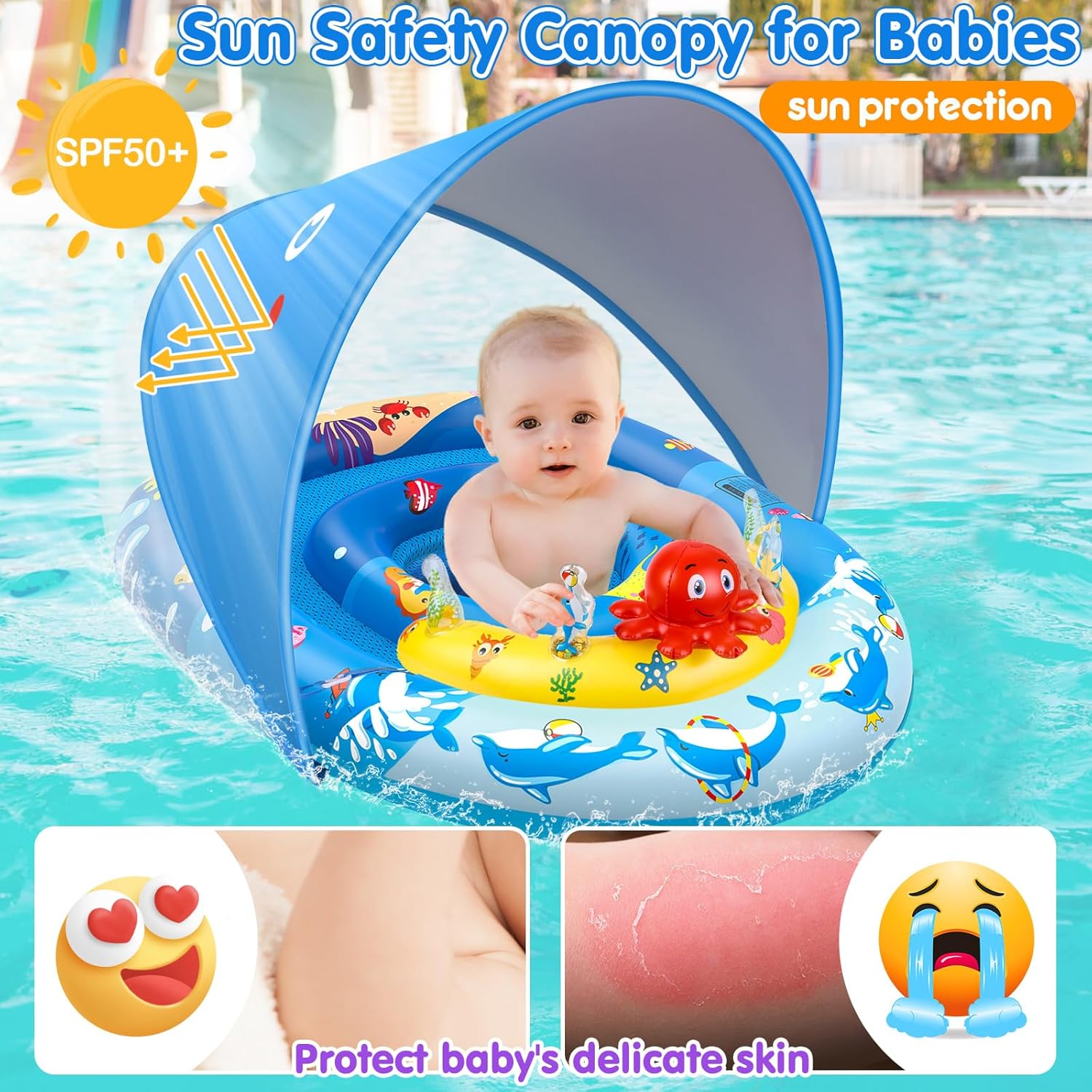 Detalle de EZIGO Baby Pool Float 6-36 Months 🏊