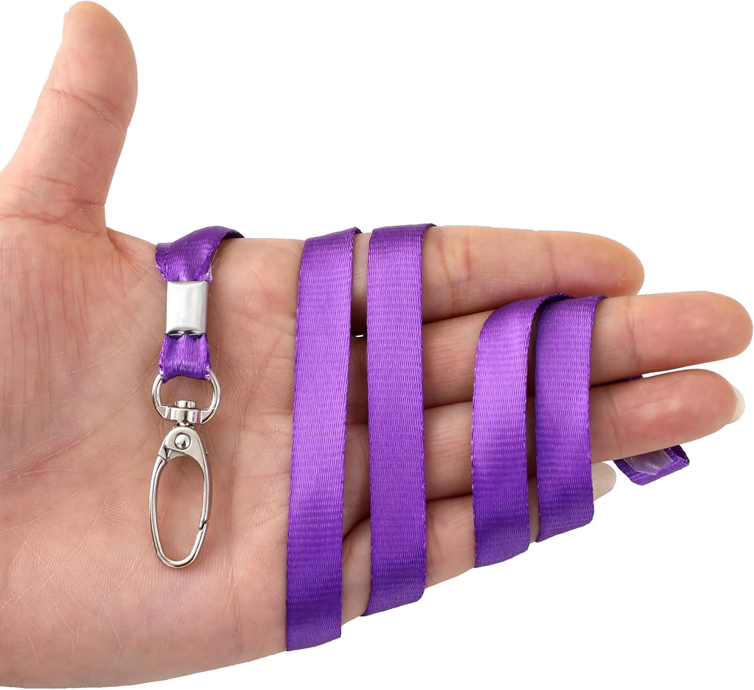 Thumbnail 6 de ROSSHINE 100 Purple Nylon Lanyards (46cm) with 360° Swivel Hook
