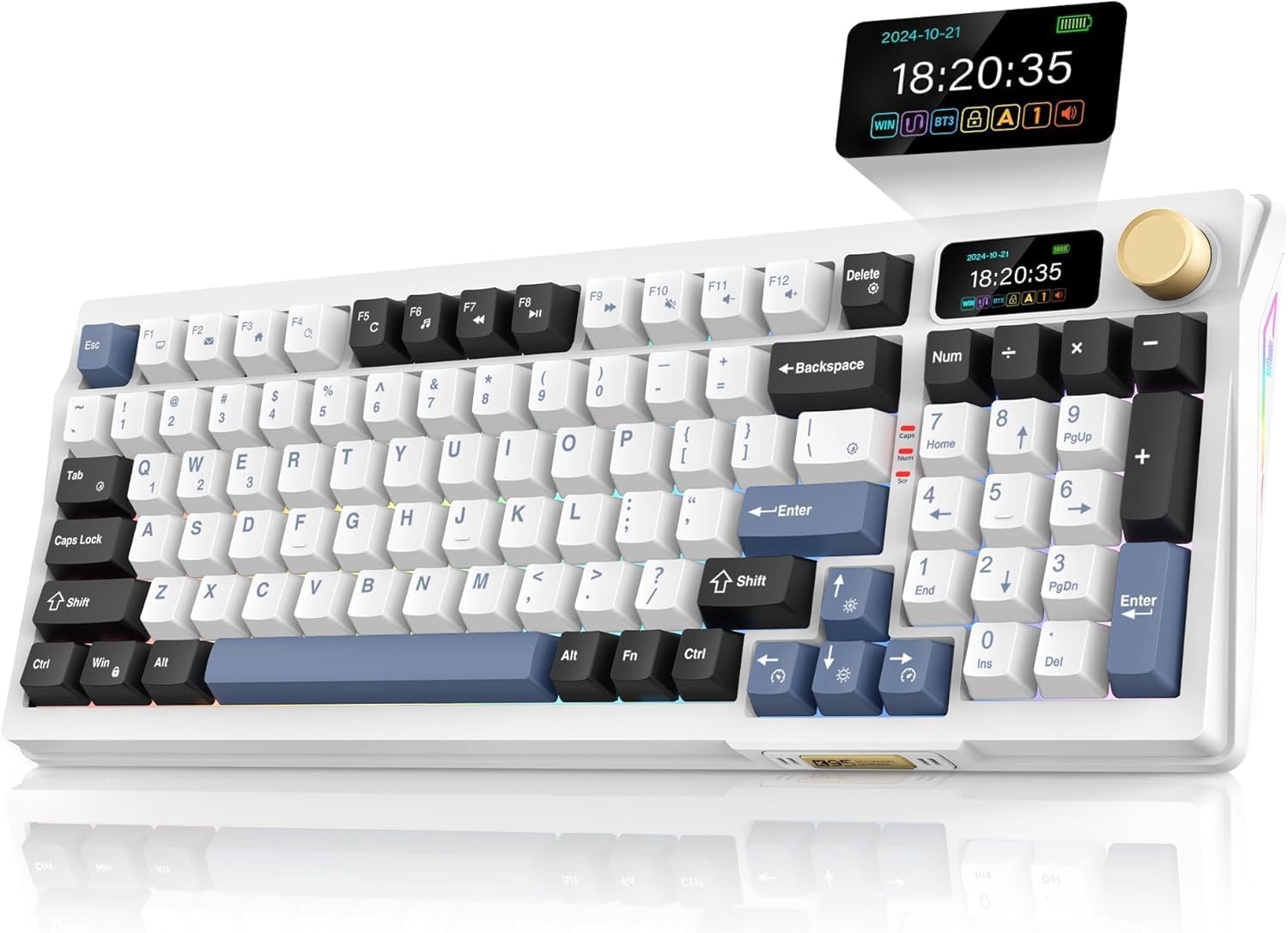 Detalle de RedThunder K95 Wireless Keyboard 8000mAh ⌨